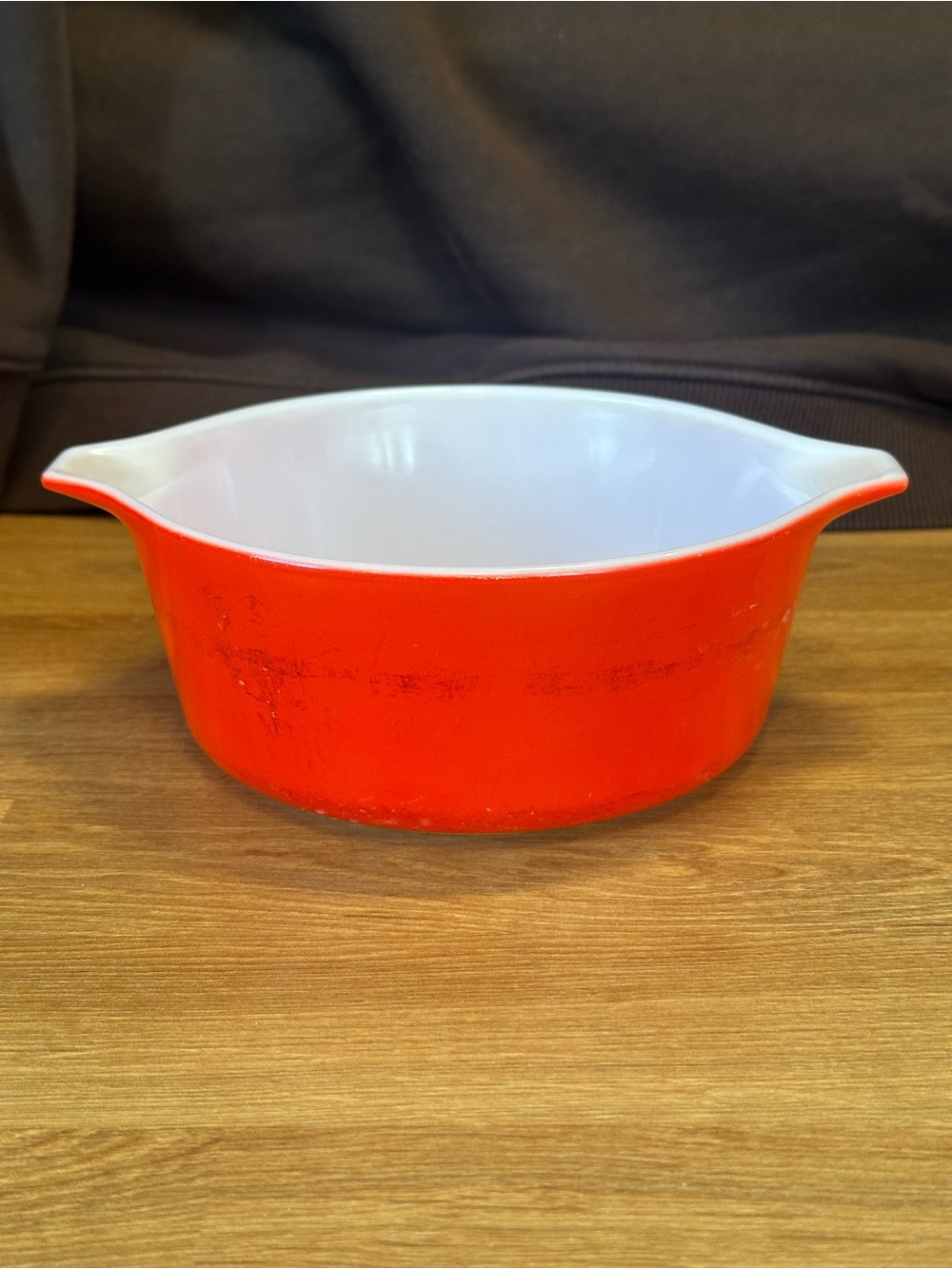 Vintage Pyrex Friendship #472 Red 1.5 Pint Casserole Dish No Lid
